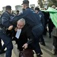 Algerian police disperse a protest by lawyers against ailing President Abdelaziz Bouteflika's bid for a fifth term in power