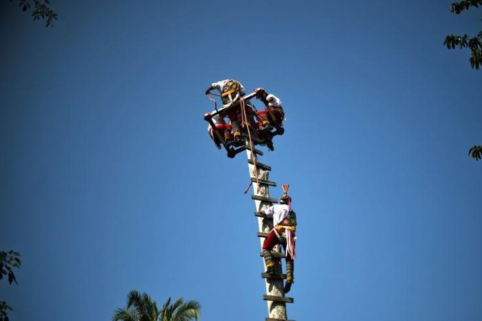The "danza de los voladores," the dance of the flyers, is a more than 2,500-year-old ritual practiced by the Totonac people of central Mexico, who are fighting to keep the tradition alive by giving it some modern tweaks