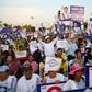 Supporters of the Phalang Pracharat party -- which has thrown its lot in with the Thai junta -- attend a campaign rally in Chonburi province ahead of the country's general election