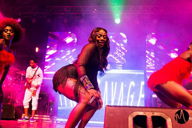 Tiwa Savage performing during the launch of the R.E.D album in Kenya [Mavin]