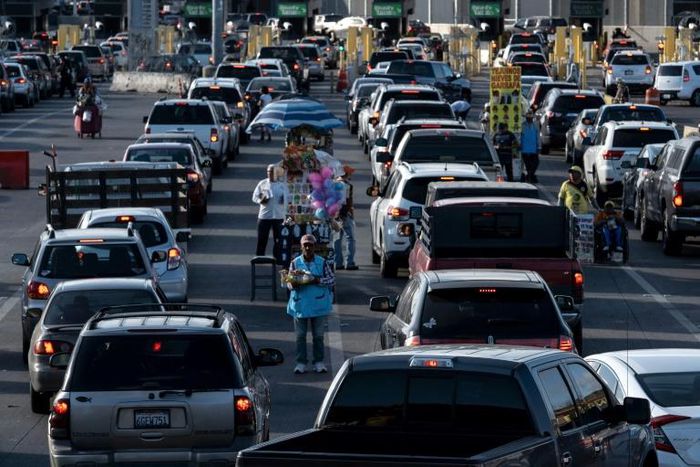 US President Donald Trump has threatened to close the US border with Mexico, which is heavily traveled at points like this one near San Diego, California