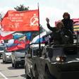 Crimeans paraded in their cars on Saturday in Sevastopol to mark the anniversary