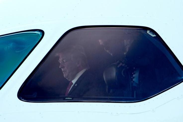 US President Donald Trump, pictured in the cockpit of a Boeing 787-10 Dreamliner in 2017, says he doesn't want Albert Einstein to be his pilot