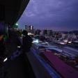 Journalists use cell phones during a huge blackout in Venezuela