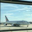 An Air France Airbus A380 en route to Paris from the Ivory Coast capital Abidjan was forced to return after it blew an engine.