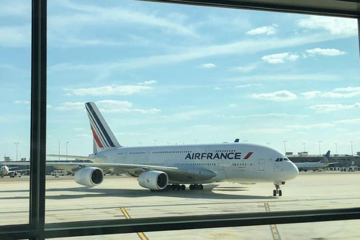 An Air France Airbus A380 en route to Paris from the Ivory Coast capital Abidjan was forced to return after it blew an engine.