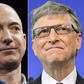 Amazon founder Jeff Bezos (L) and Microsoft co-founder Bill Gates are the richest persons in the world, according to Forbes