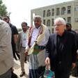 UN peace envoy for Yemen Martin Griffiths is holding talks on a pullback of government and rebel forces from Hodeida, the entry point for aid to the country
