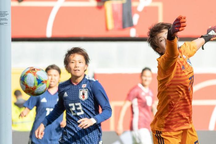 A mistake from Japan goalkeeper Chika Hirao gifted Germany a second-half equaliser in Tuesday's 2-2 draw