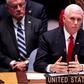 US Vice President Mike Pence speaks during a Security Council meeting about the situation in Venezuela at the United Nations in New York on April 10, 2019 in New York City