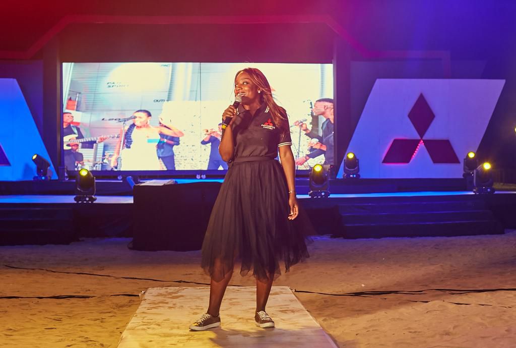 Funmi Abiola, Head, Marketing and Communications, Massilia Motors at the launch of Mitsubishi L200