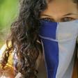 A masked Nicaraguan student protests against the government of President Daniel Ortega in Managua on March 1, 2019