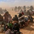 Women and children evacuated from the Islamic State group's embattled holdout of Baghouz are pictured on March 6, 2019