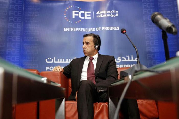 Ali Haddad, seen in this October 2015 picture, is a top Algerian entrepreneur and a backer of ailing president Abdelaziz Bouteflika who was arrested as he tried to cross the border into Tunisia