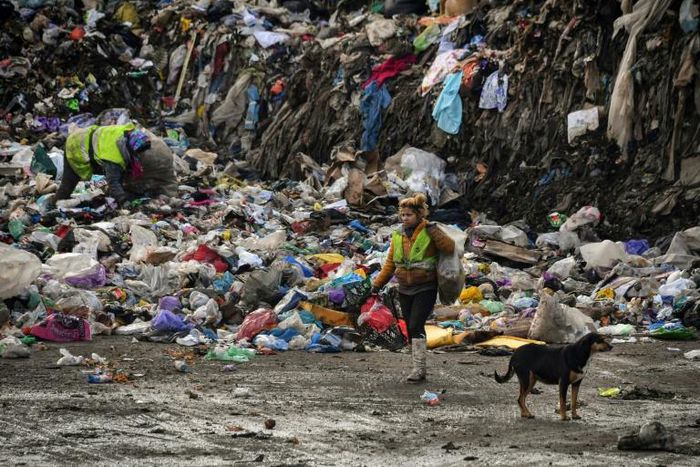 Whole families subsist from the income they make from recyclable waste that they pick from the rubbish heap