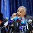 Ghassan Salame, UN special envoy for Libya and head of the UN Support Mission in Libya (UNSMIL), addresses journalists in the capital Tripoli
