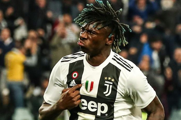 Moise Kean again made a pointed celebration after scoring, this time in front of friendly fans