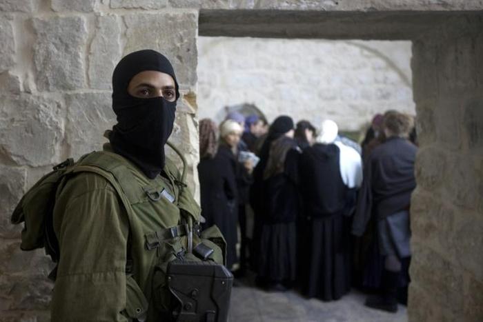 The Israeli army regularly escorts groups of Jewish pilgrims to the Joseph's Tomb religious site close to the Palestinian city of Nablus
