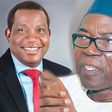 Plateau state governor Simon Lalong and PDP governorship candidate Jeremiah Useni