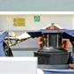 Migrants aboard the Italian coastguard ship, Diciotti, last August