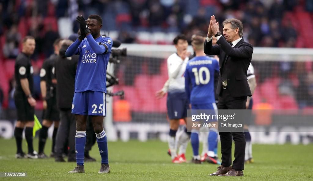 Wilfred Ndidi and Claude Puel (John Walton/PA Images via Getty Images)