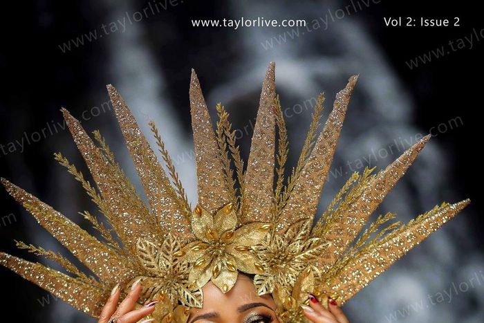 Toyin Lawani is transformed into the ethereal 'Orisa' for the cover of Taylor Live Magazine’s latest issue
