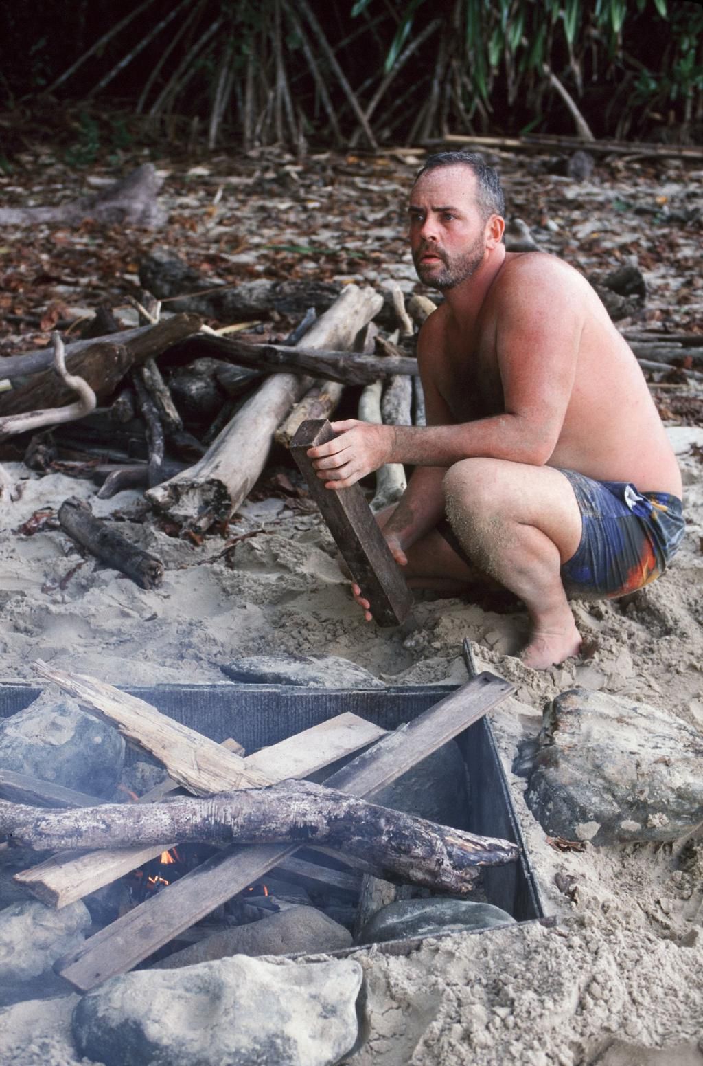 Richard Hatch on Survivor: Borneo.