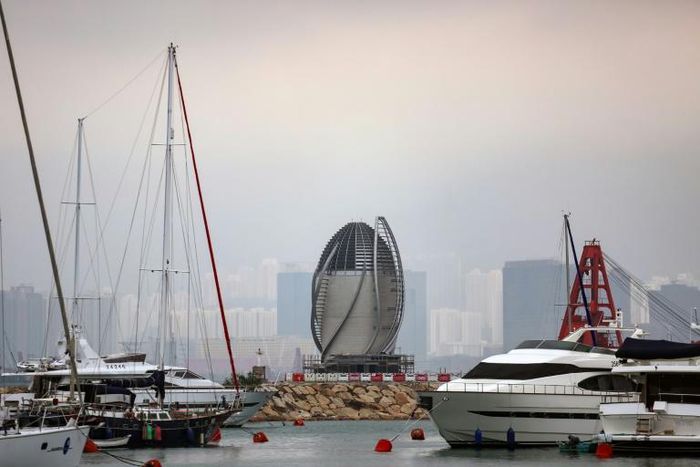 The eye-catching air purification system suffered a malfunction shortly after it began operating