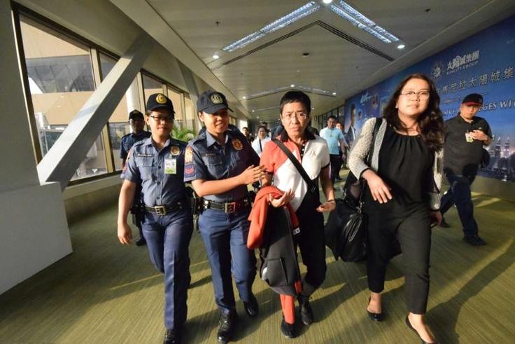 Philippine authorities also arrested Ressa last month on an internet libel charge