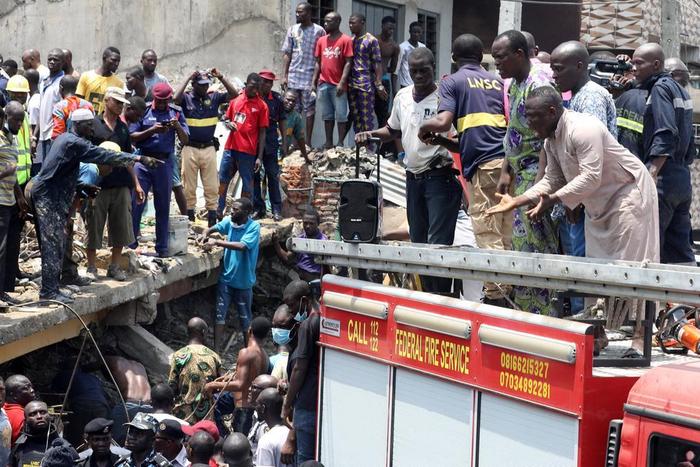Lagos collapsed building
