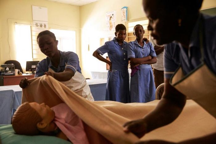 Losio's students are driven by memories of women in their villages bleeding helplessly to death, or babies dying from avoidable complications, with no healthcare workers for miles around