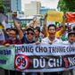 Protesters at a demonstration in June 2018 march against proposed special economic zones some feared would benefit Chinese investors