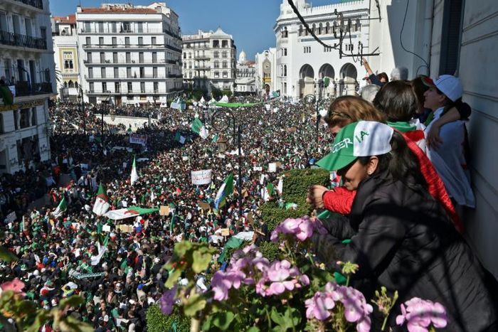 Hundreds of thousands of Algerians had taken to the streets in recent weeks demanding longtime leader Abdelaziz Bouteflika resign