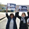 The German and Spanish lawmakers had been due to meet Assange in Ecuador's embassy, but protested outside his prison instead following his arrest