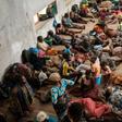People in Buzi, a district of Beira, take shelter in a secondary school