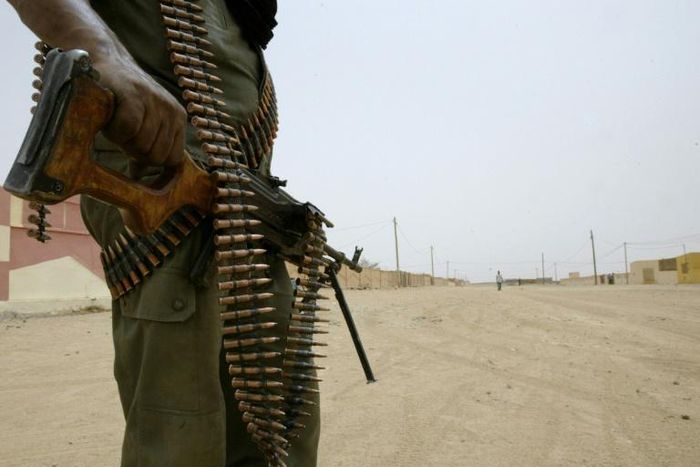The relatives of jihadist attack victims gathered in two towns in Mali to urge more government backing, especially from the military (soldier pictured July 2013)