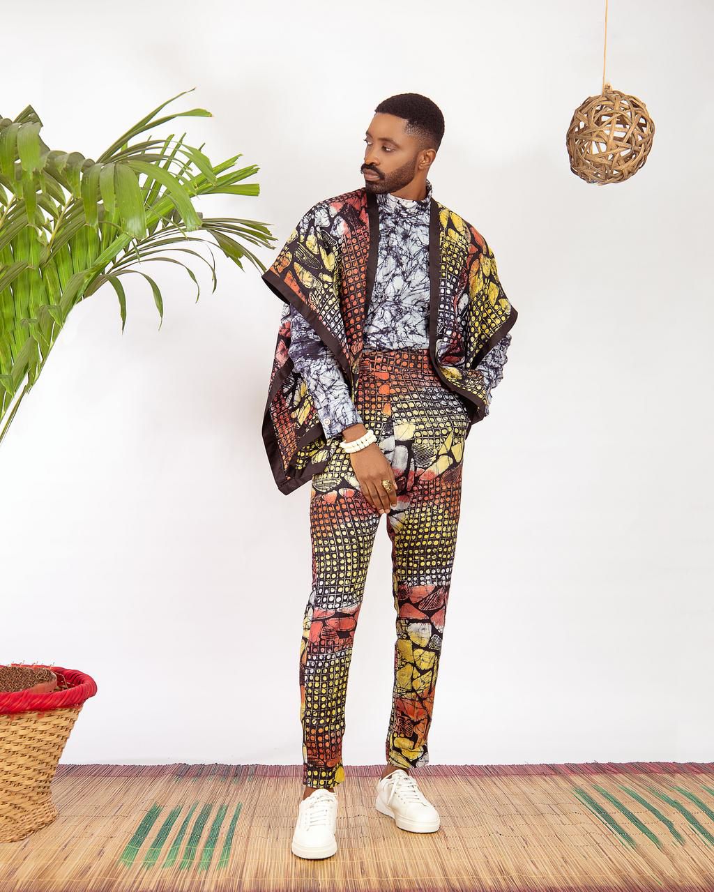 Emerging menswear designer Patrickslim in collaboration with Just Adire presents 'The Modern Man' ft Ric Hassani