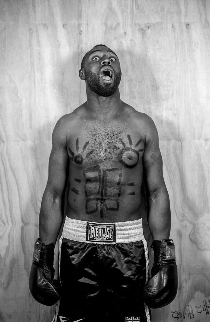 Art by Artist Irvin Pascal 'Self Portrait as the Greatest, after channeling Basquiat' [Credit: www.irvinpascal.com]