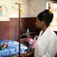 Soa Robertine's two-year-old daughter Frangeline weighs no more than a child of four months