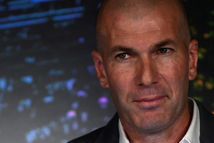 Real Madrid´s newly appointed French coach Zinedine Zidane