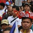 Protesters in the Philippines demonstrated against China's presence in the disputed South China Sea