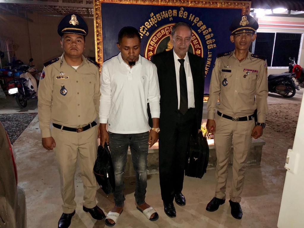 the Nigerian was expelled from Cambodia alongside a french national