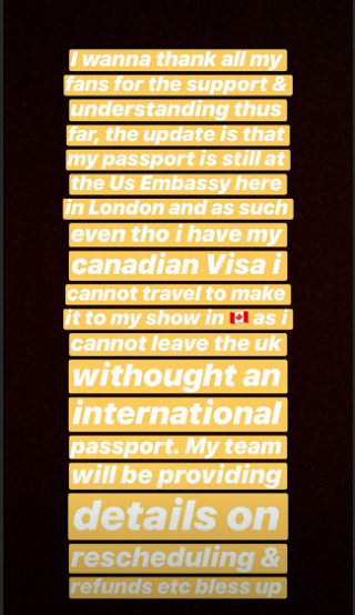 Mr Eazi faces passport issues with his North American tour [Instagram/MrEazi]