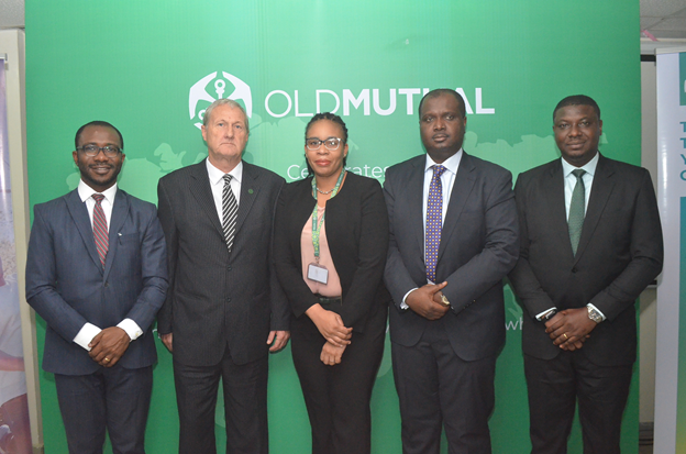 L-R: Executive Head, Business Development and Strategy, Hygeia, Mr. Obinna Ukachukwu; Managing Director, Old Mutual Nigeria Life Assurance Company, Mr. Keith Alford; Executive Head, Marketing & Customer Experience, Old Mutual, Mrs. Alero Ladipo; Countr...