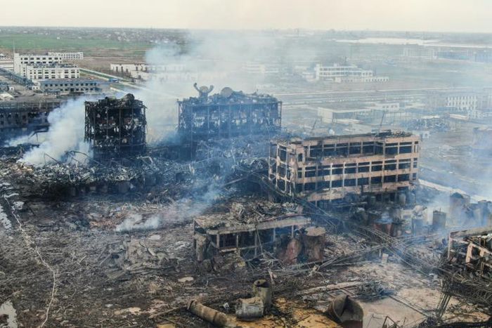 The blast in eastern Jiangsu province was one of china's worst industrial accidents in recent years