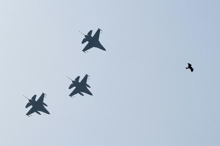 F-16 fighter jets, in a file image. The United States approves the sale of 25 F-16 fighter aircraft to Morocco for $3.8 billion