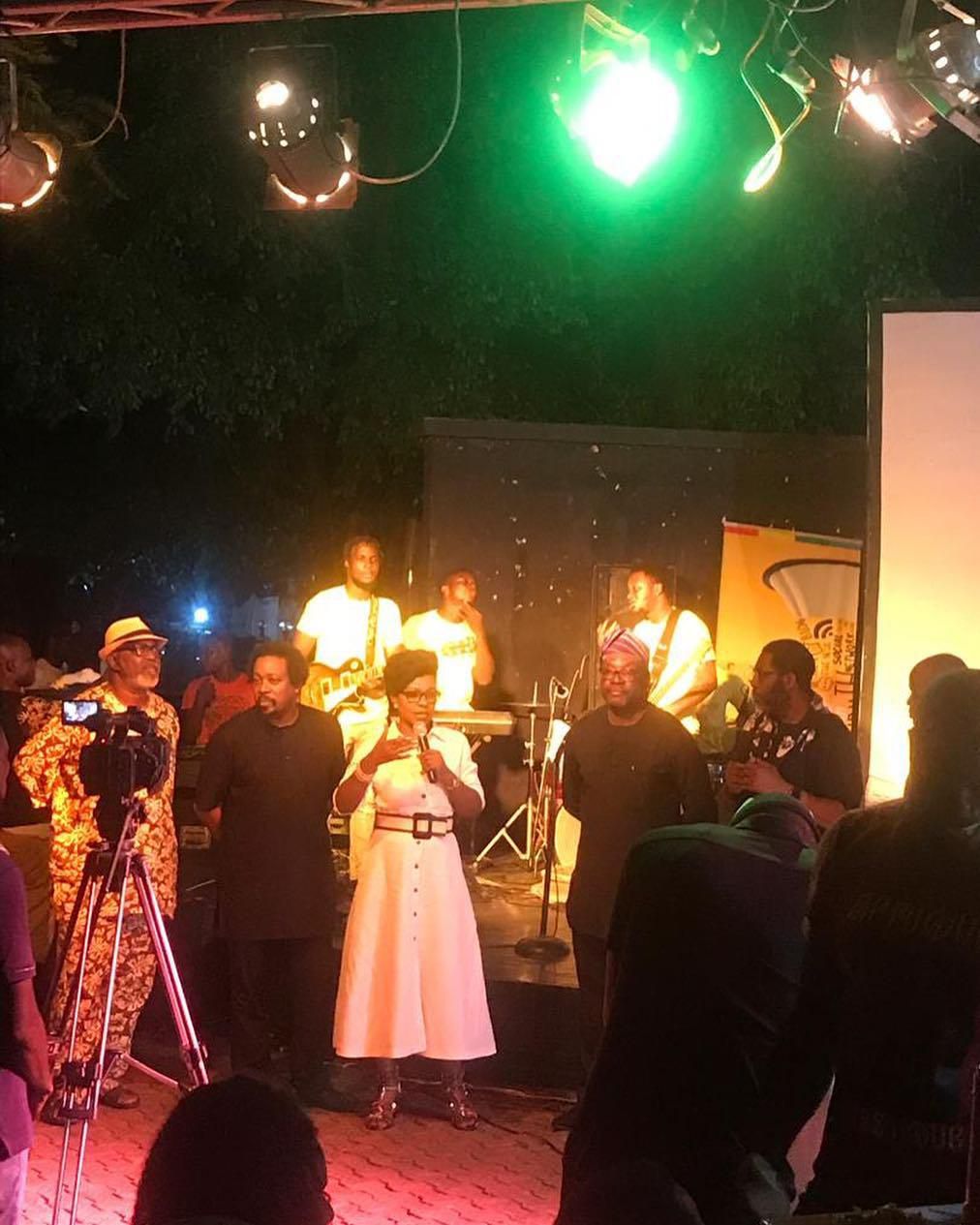 Bolanle Austen Peters was recently honoured by organisers of iREP film festival for her contributions to the arts. [Instagram/Bolanle Austen Peters]