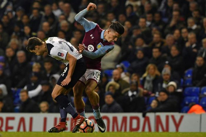 Aston Villa's Jack Grealish was attacked by a Birmingham fan during their Championship clash