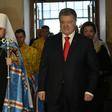 Poroshenko attended an enthronement ceremony for Ukrainian Church leader Metropolitan Yepifaniy
