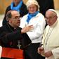 French Cardinal Philippe Barbarin (L), pictured here with Pope Francis in 2016, is expected to tender his resignation